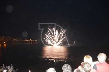 Espectáculo pirotécnico de Melenara (Foto Francisco Javier Santana y TA)